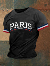 T-shirt à manches courtes Paris France Homme